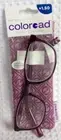 Foster Grant Coloread - Elana - Purple Reading Glasses+Soft Case +1.50 NEW