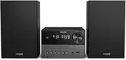 Philips Audio TAM3505/12 Micro Music System with Bluetooth, DAB+/FM Radio, CD, USB, 18W, Bass-Reflex Loudspeakers, Digital Sound Control - White