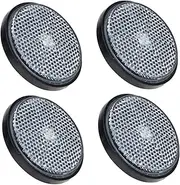 Toddmomy High Visibility Bike Reflective Tool 4 Pack Plastic Round Reflector Easy Install Bike Lights Accessories