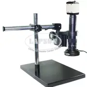 2MP 180X Industry Microscope Camera Set VGA USB TV +C-mount Lens+Dual-arm Stand
