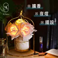 在飛比找博客來優惠-【愛莯】6朵玫瑰花LED夜燈鳥籠架系列(附贈USB充電插頭)