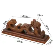 Wenge Wood Japanese Samurai Sword Stand Holder Katana Tanto Rack Dragon Shape