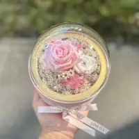 在飛比找博客來優惠-【Flower Plus】 櫻花粉 | 樂透球永生花盒