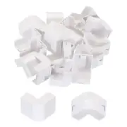 External Bend Channel Raceway Fitting 1.18 in x 1.3 in for Home Office 20Pcs