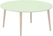 Yamasolo Table with Split Leg Type Ami, 29.5 inches (75 cm), Green Color 82-637