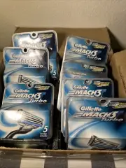 $18.39 Low As, Gillette (5Pk) *Mach-3-TURBO* cartridges BEST PRICE ON EBAY !!!