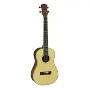 Tiki '6 Series' Spruce Solid Top Electric Baritone Ukulele with Hard Case (Natur