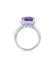 Gem Spark 14K 3.93 ct. tw. Diamond & Amethyst Ring