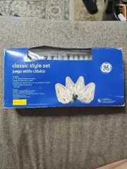 GE Vintage String Along 75 Lights Classic Style Set 27.7 Ft Lighted Length! New!