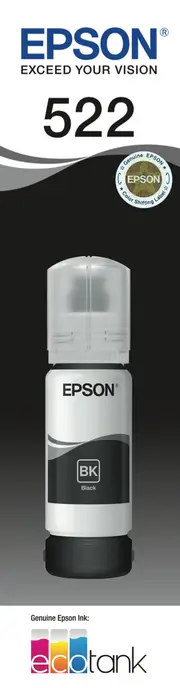 Epson T00M192 - 522 Black Ink Bottle