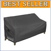 Weather-Resistant Outdoor Sofa Cover with Elastic and Clips - 58x28 inches