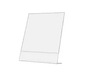 8"W x 10"H Sign Holder Menu Display Frame Slant Back Side Load