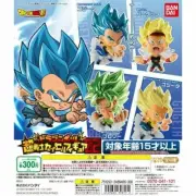 Dragon Ball Super Warrior Capsule Figure 02 SS God Gogeta Broly Bardock Set