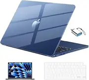 [EooCoo] Case Compatible for MacBook Air 13 inch M4 M3 M2 2025-2022, [High Gloss, Ultra Slim, No Gaps] Protective Shell Cover Seamless Fit for Mac Air 13.6" Laptop Model A3240 /A3113/A2681