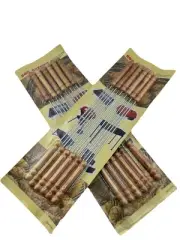 24x BBQ Skewers Stainless Steel Grill Kebab 30cm Reusable Metal Barbecue Meat