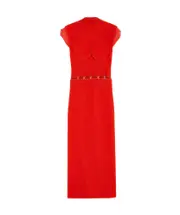 Sportmax Cut-Out High Neck Dress M red