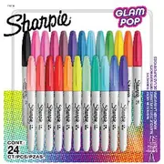 Sharpie Fine Permanent Markers Glam Pop 24 Pack