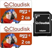 Pack of 2 Parrot-Prime Micro SD Card 2GB Flash Memory Card C6 with SD Adapter (2GB)