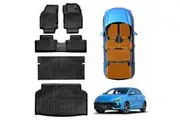 3D Floor Mats Boot Liner Set for MG 3 MG3 2024-2025 All Weather Heavy Duty Cargo Kick Mats Back Seat Protector Cover