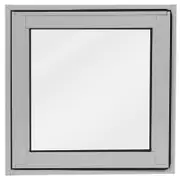 Polar View Windows 600 x 600mm Silver Grey Open Panel Double Glazed Window