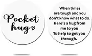 [Kilener] Pocket Hug Token Get Well Soon Gifts for Men Women Inspirational Birthday Gifts for Kids Daugher Son Best Friends Long Distance Relationship Gifts for Him Her Encouragement Pocket Hug Keychain Gift