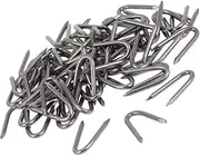 CANIGHT 140pcs Horse Riding Nails Fences Nails Chicken Wire Fencing Fence Garden u Stakes Garden Stakes Wire Fencing Staples Iron