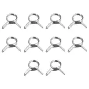 Double Wire Spring Hose Clamp, 20pcs 304 Stainless Steel 6.5mm Spring Clips