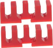2pcs Badminton Racket Load Reducers for Badminton Rackets Set High Tension Protection Tool Racket Stringing Machine Adapters Red PVC Material