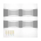 4 Pack Led Wall Sconce Indoor - 10W Up and Down Hardwired Wall Lights - Moder...