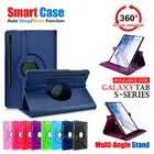 For Samsung Galaxy Tab S9 FE S10 Plus S8 S7 FE Smart Leather Case Stand Cover