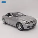 壓鑄梅賽德斯-奔馳 SLK350 WELLY 1:24 比例微型跑車兒童玩具