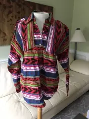 vintage western shirt NWT 80's 90's womens cowgirl blouse Adobe Rose sz S aztec
