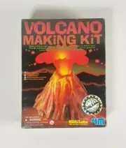 New - 4M Volcano Making Kit KidzLabs Science Kit Make A 9.5cm Tall Solid Volcano