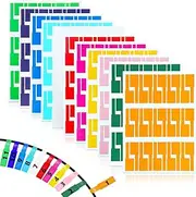 11 Colors Waterproof Wire Labels, 330Pcs Writable Cord Labels, Self Adhesive Cable Tags for Wire Management, Cable Name Tags for Electronics Laser Printer Computer Cord (11 Sheets)
