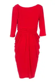 Treat Drape Knit Dress--MART-NL1276TR