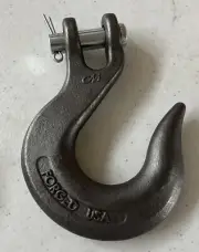 Columbus McKinnon 5/8” High Test Forged Clevis Hook ZF8 7.5” Length