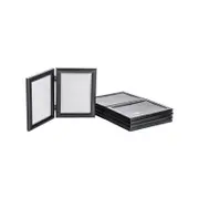 Nicola Spring Double 2 Photo Freestanding Hinged Folding Multi Picture Photo Frame - for 5x7" (13x18cm) Photos - Pack of 5