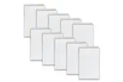 10pc Spirax 563A Reporters Notebook 200-Pages 8mm Ruled Pad Stationery Yellow