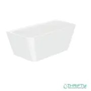 Fienza Delta Back-To-Wall Acrylic Bath 1500mm