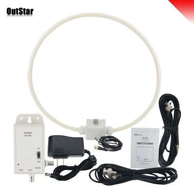 GA400 Rotating Medium Wave AM/FM SDR Loop Antenna Loop Radio Antenna 100K-200MHz
