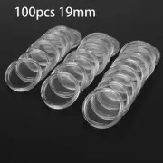 Plastic Transparent Round Coin Collection Holder Capsule Container Storage Case