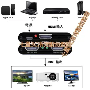 (台灣現貨)HDMI1.4 分配器 1進2出 解除HDCP 一進二出 1080P 圓剛 C875 GC530 錄影MOD