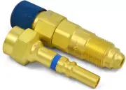QDB33 Argon Inert Gas Regulator to Hose Quick Connect/Connector Disconnect Set,
