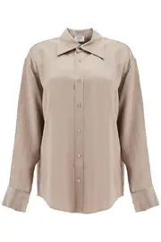 [FILIPPA K] FILIPPA K satin ruffled shirt 36 Neutro