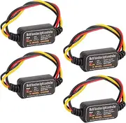 Vomeko 4PCS LED Brake Light Flasher - DC9‑26V Strobe Controller for Car and Motorcycle, Adjustable Flash with 16 Modes, Universal LED Strobe Module.