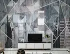 3D Geometry Building Colorful Self-adhesive Removeable Wallpaper Wall Mural