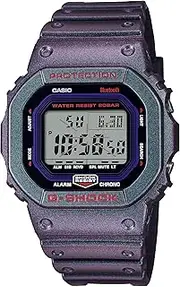 [Casio] G-Shock DWB5600AH-6D Purple Band Men's Digital Watch, Black Dial, 48.9 × 42.8 × 13.4 mm