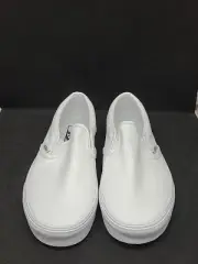 NEW Vans Unisex Asher Classic Slip-Ons - True White Size Mens 7.5 Womens 9