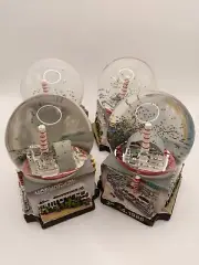 Set x4 Chernobyl Snow Globe Pripyat Disaster Nuclear Power Plant Water Globe