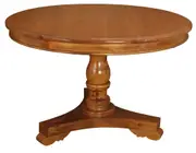 Tasmania 120 cm Round Dining Table - Light Pecan